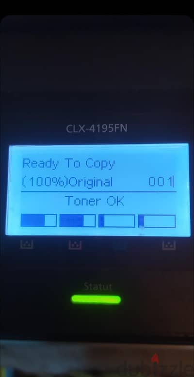 طابعه ألوان سامسونج clx4195 fn بحاله جيده يوجد بها سكانر وفاكس للبيع