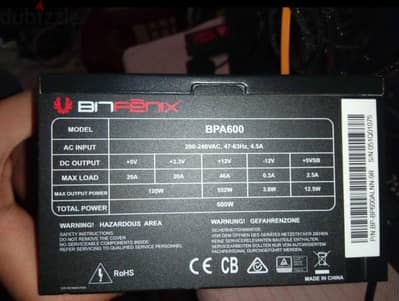 power supply 600w bitfenx