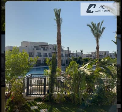 Corner Townhouse for Sale 168 sqm BUA + 193 sqm Land Super Lux Fully Furnished Ready to Move Pool View with Private Garden in Riva Lagoon – Marassi