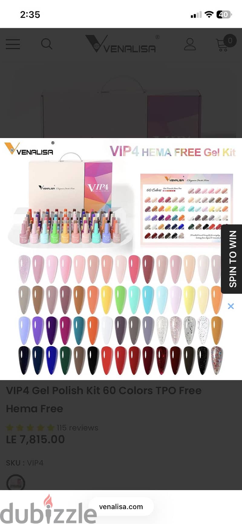 VIP4 Gel Polish Kit 60 Colors 2
