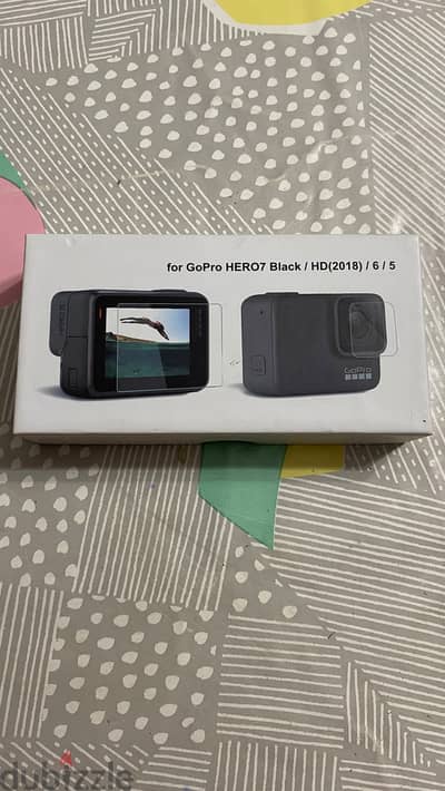 طقم حامي شاشة وعدسة GoPro Hero 7/6/5/HD جديد