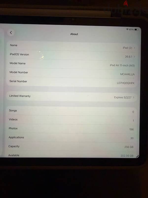 Ipad for sale or trade with MacBook Pro 1