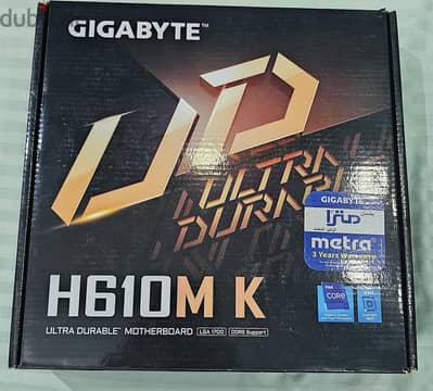 للبيع ماذربورد Gigabyte H610M K DDR5 - استعمال سنة