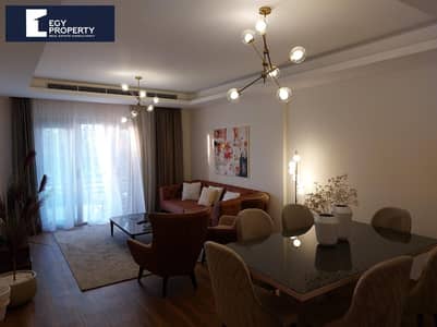 The lowest price fully furnished apartment with garden for sale in cairo festival compound