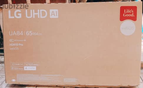 شاشه 65 LG بوصه 4k جديده مسكره لم تستخدم نهائي بسعر روعه لي صاحب  نصيب