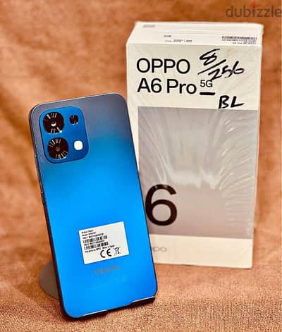 oppo A6PRO 5g زيرو بيلمع ضمان مصري