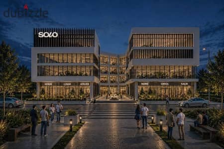 A 48m shop for sale in Solo Mall, October Gardens, in the Golden Square near Sun Capital and Zamalek Club, with a down payment of 1.5 million and installments over 3 years, with delivery in a year.