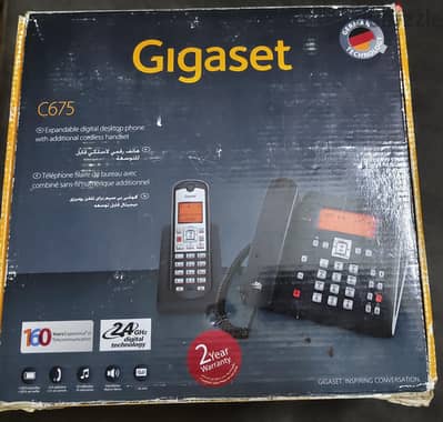 تليفون c675 Gigaset  الألماني الأصلي ، مكتب +لاسلكي