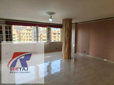 Apartment for rent (New Law contract)—suitable for residential or administrative use—featuring an open view. Located in the 9th District, behind Al-Ma