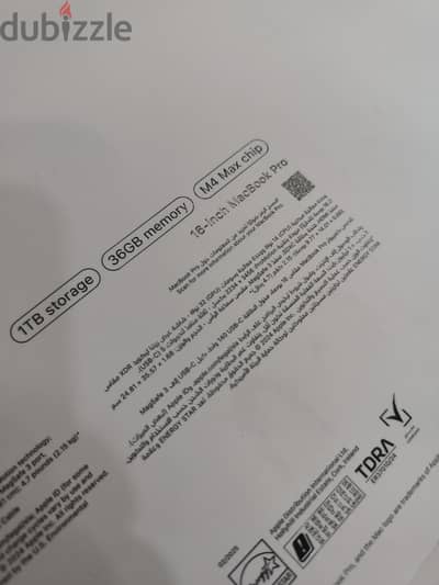 MACBOOK PRO 16" M4 MAX 100% 36GB 1Tera Ar/En Apple Warranty Like New