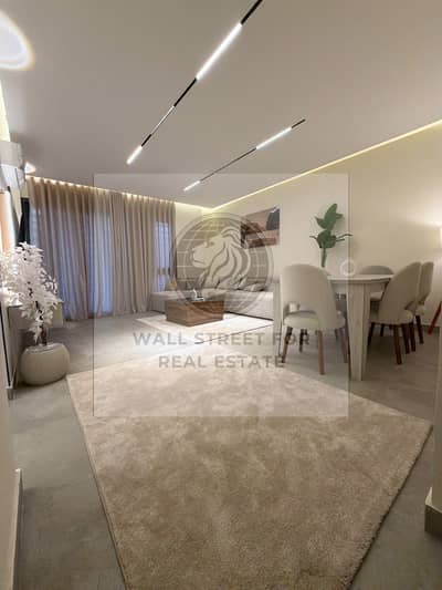 modern apartment for furnished rent in madinaty 118m with garden 3 bedrooms steps from services area