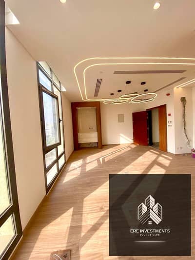 For rent at the lowest price, an ultra-super-lux administrative office ready for immediate occupancy in a prime location in District 5, Fifth Settleme