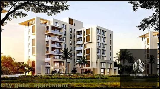 Finished apartment for sale in Sapphire Residence, City Gate, Qatari Diar, with a landscape view - at the lowest price in the market.