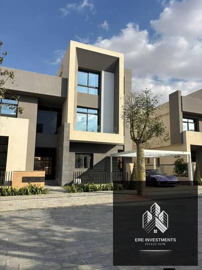 Twin house with double height and swimming pool for sale with the longest payment period in Saada Horizon Compound, Fifth Settlement Twin house with double height and swimming pool for sale with the longest payment period in Saada Horizon Compound, Fifth Settlement