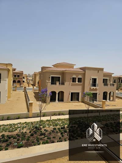 Lowest down payment, Quattro villa, 3 floors for sale in (Opal) City Gate, Qatari Diar - with a distinctive view - immediate handover