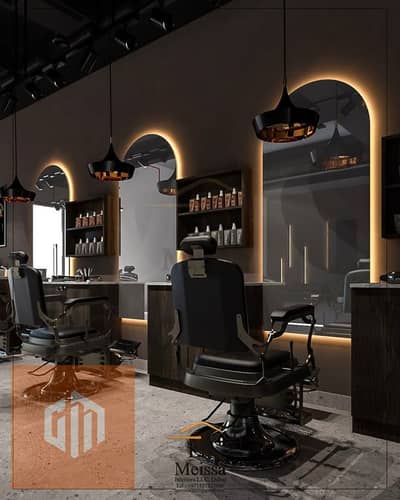 Prime Frontage 250 SQM Barbershop for Rent South 90th Street Fifth Settlement New Cairo