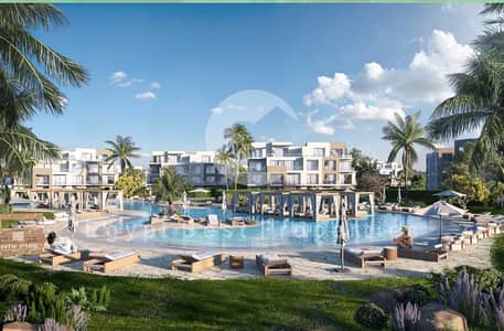 LOWEST PRICE CHALET 3BD+GARDEN FOR SALE PRIME VIEW IN SEASHORE RAS EL HEKMA 5%DP
