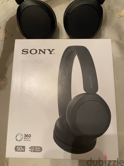 Sony WH-CH520 Wireless Headphones- black
