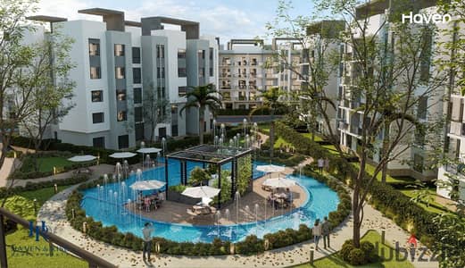 شقة للبيع Apartment for sale مساحة مميزة 130 م في اقوي لوكيشن في اكتوبر بأقل مقدم مقدم وقسط شهري 15آلاف داخل Haven west كمبوند متكامل الخدمات 6th Octo