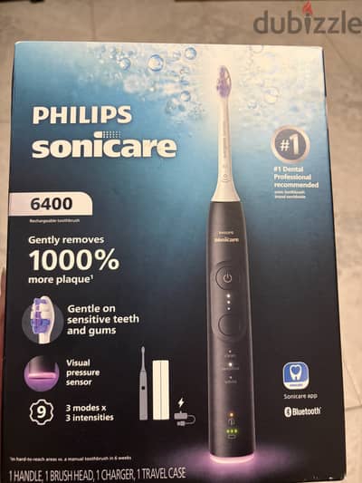 فرشاة أسنان كهربائية Philips Sonicare 6400 أصلية - جديدة بالعلبة