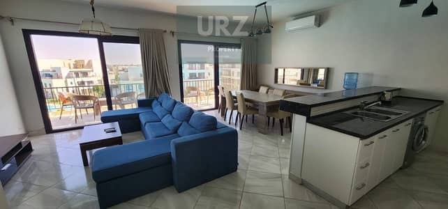 For sale Double View Lagoon and Sea Chalet fully finished next to Hacienda Mountain View Marassi near Mazarine Towers Alamein