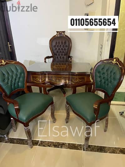 مكتب كلاسيك. مكتب خشب زان احمر. غرفه كلاسيك. مكتب بايوه