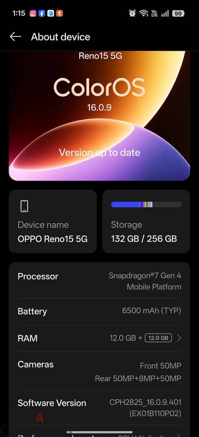 OPPO Reno 15 5g OPPO Reno 15 5g