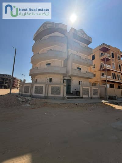 Apartment for sale, semi-finished, with a view of the green belt in Badr City, Al-Hayy Al-Mumayaz neighborhood.