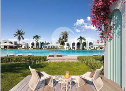 PREMIUM CHALET WITH SEA VIEW AND CRYSTAL LAGOON IN NORTH COAST RAS ELHEKMA FOR SALE BY SODIC UP TO 8 Y