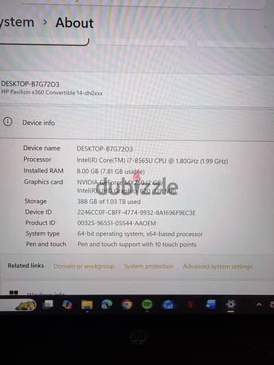 HP Pavilion laptop