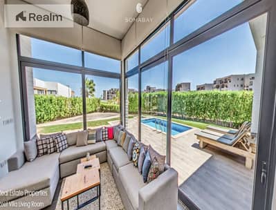 1-bed chalet. Mazeej. Golf and Red Sea outside. 5% down. Soma Bay.