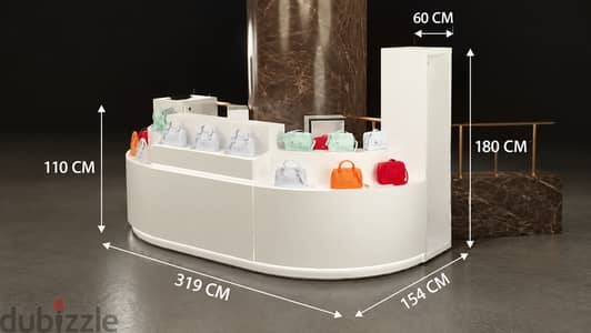 Booth شنط و ملابس للبيع  display kiosk