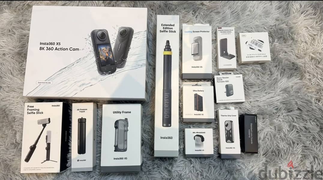 Insta 360 X5 essential Bundle with plus accessories 2