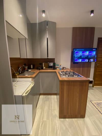 Furnished Ground Floor Studio with Garden for Rent ​​Al Andalus 1 Third Settlement