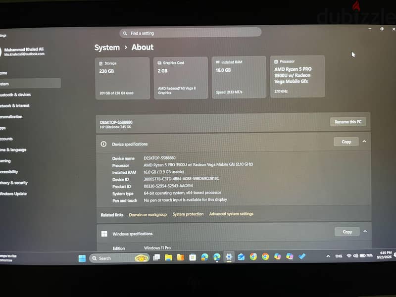 HP EliteBook 745 G6 7