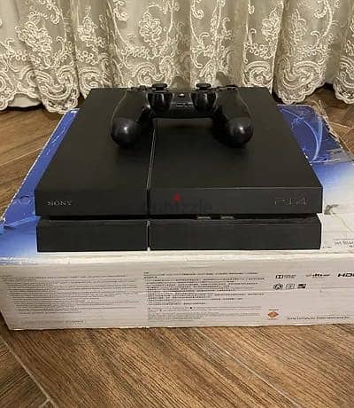 Playstation 4 with a joystick