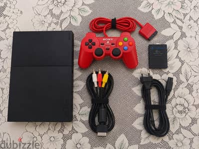 PlayStation 2 Slim + Controller + Memory Card 8MB
