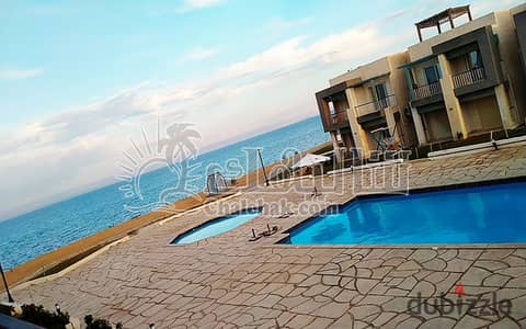 Furnished Garden Chalet for Sale with Sea & Swimming Pool View | Coronado Marina, Ain Sokhna