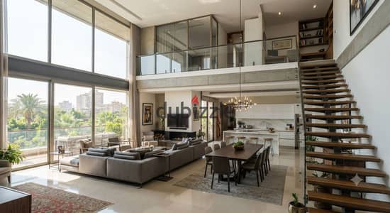 Own a villa style duplex 225 sqm featuring world class design at an excellent price It includes 4 bedrooms, 4 bathrooms, and a 50 sqm garden withview