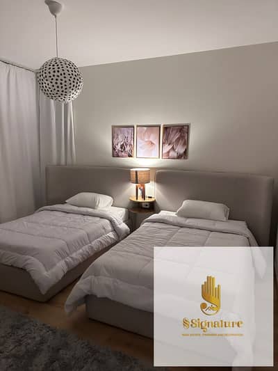 Fully furnished, hotel-style apartments for rent in Al Rehab 2, Fifth Settlement. Ultra-super-lux finish, first-time occupancy, with an open view.