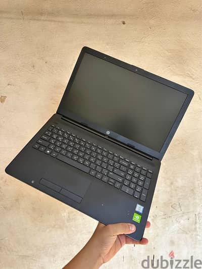 لسة جديد لاب توب hp الهارد  جيجا 1000 رام 8 جيجا  به كارتين شاشة