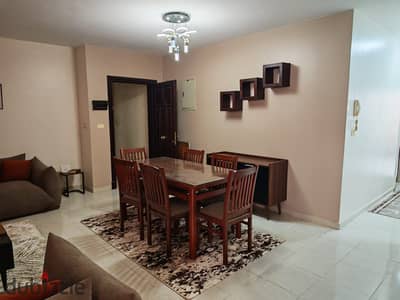 3-bedroom furnished apartment for rent in Al-Rehab, 2nd floor, no elevator