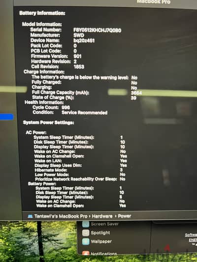Apple-MacBook Pro 2020-core i5-16 Ram