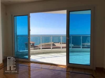 تعاقد ب5% فقط شقة للبيع 154م متشطبة بالتكيفات استلام فورى Full Sea View فى ابراج العلمين الجديدة الساحل الشمالى دقايق من المطار وفندق ريكسوس