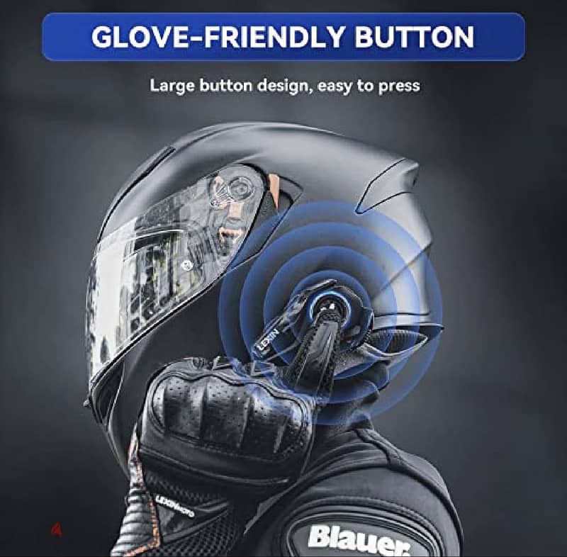 Lexin G2P Motorcycle Helmet Bluetooth Intercom 5