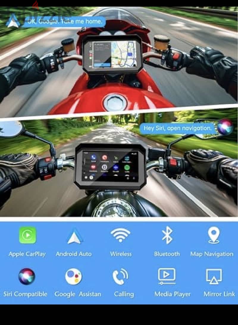 Aileway Motorcycle CarPlay Screen 2