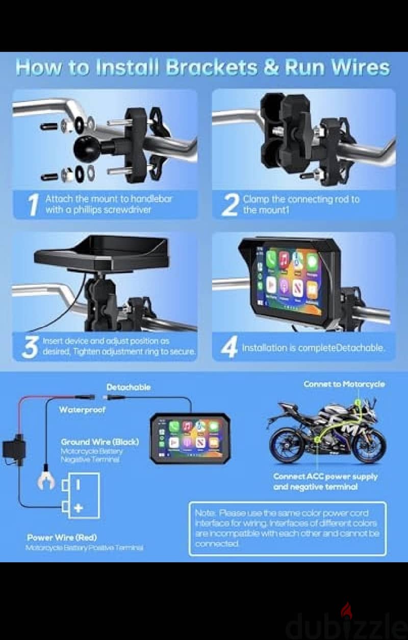 Aileway Motorcycle CarPlay Screen 6