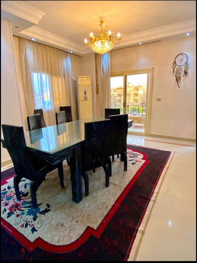 Furnished 3-bedroom apartment for rent in Al-Banfsaj 5 on Al-Sadat Avenue, first floor, at a great price
