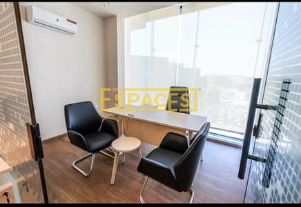 Fully furnished and fully equipped office in Heliopolis, located on El-Thawra Street inside a premium administrative mall, with discounts of up to 20%