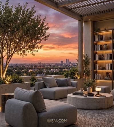 دوبلكس Smart Home متشطب بالتكييفات بفيو خيالي مفتوح Water Features للبيع في ايفوري ايست التجمع الخامس بجوار هايد بارك وسولانا إيست ميفيدا  Ivoire East